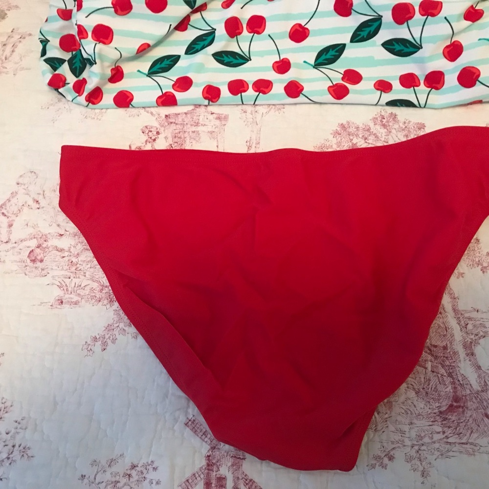 Marina West Cherry Print 2 pc Tankini Swimsuit - Picture 9 of 9